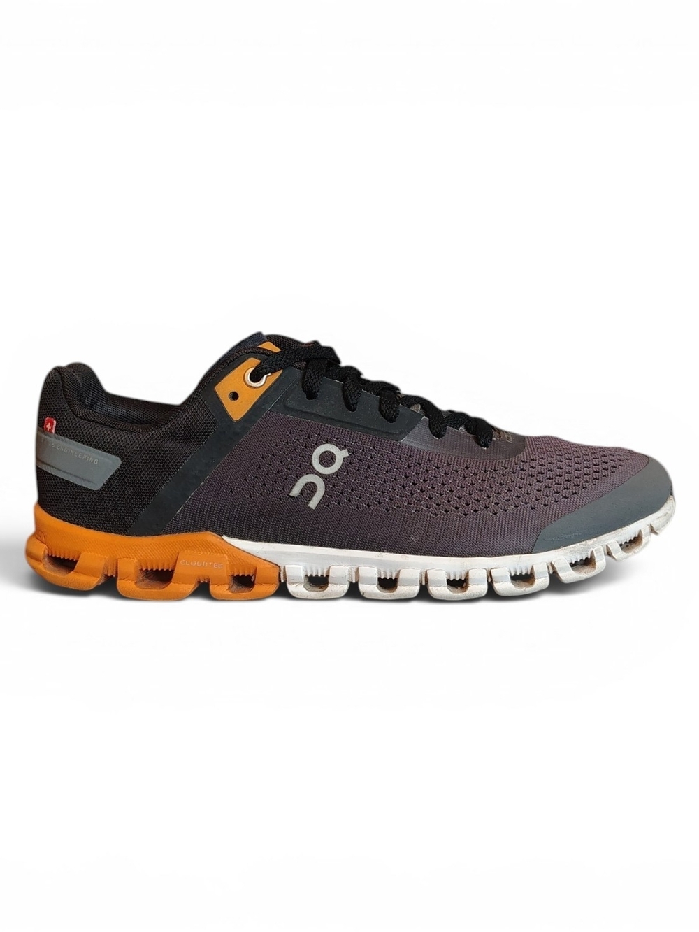 On Cloud Men's Cloudflow 3.0 Black/Tumeric Colorway Running Sneakers Size 9